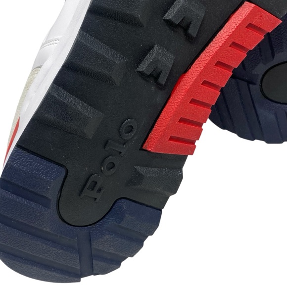 Polo Ralph Lauren Trackster 200 Sneakers Men’s Size 14 White, Blue & Red NWOB - Picture 12 of 12